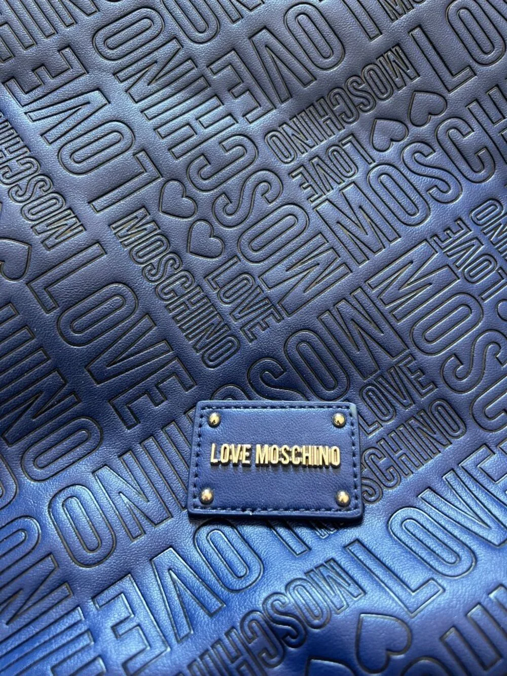 Love Moschino Embossed Logo Tote Bag